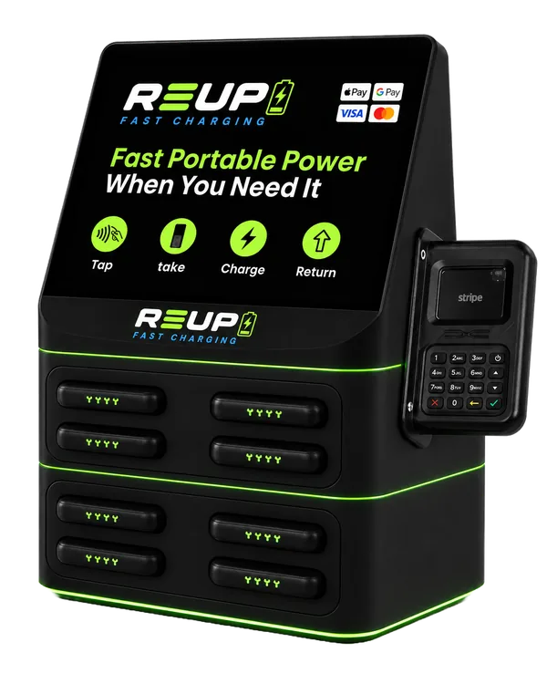 Black REUP countertop charging station